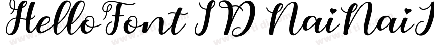 HelloFont ID NaiNaiJ字体转换